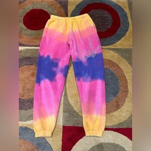 Made Blanks Sweatpants Tie-Dye Rhinestone Pockets Cropped Adult Unisex Size XS